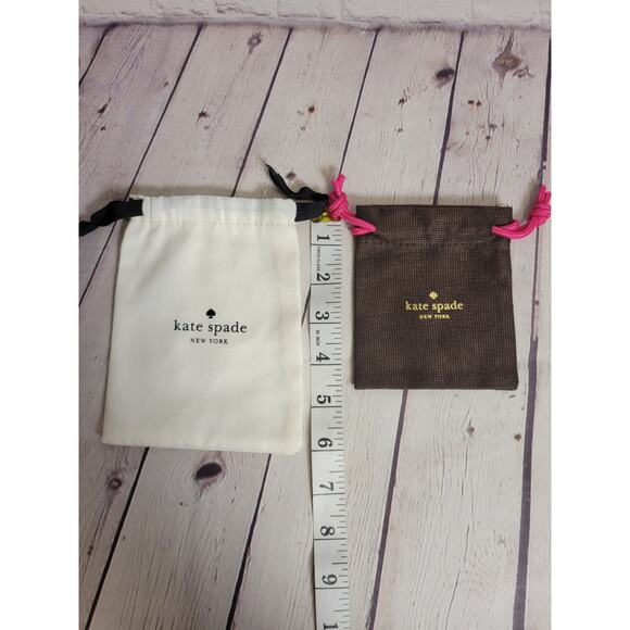 Kate Spade Jewelry Bags/Travel Pouches/Dust Jacket Drawstring Lot of 2 - Picture 3 of 4